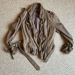 Muubaa extremely soft lamb skin leather jacket size 6